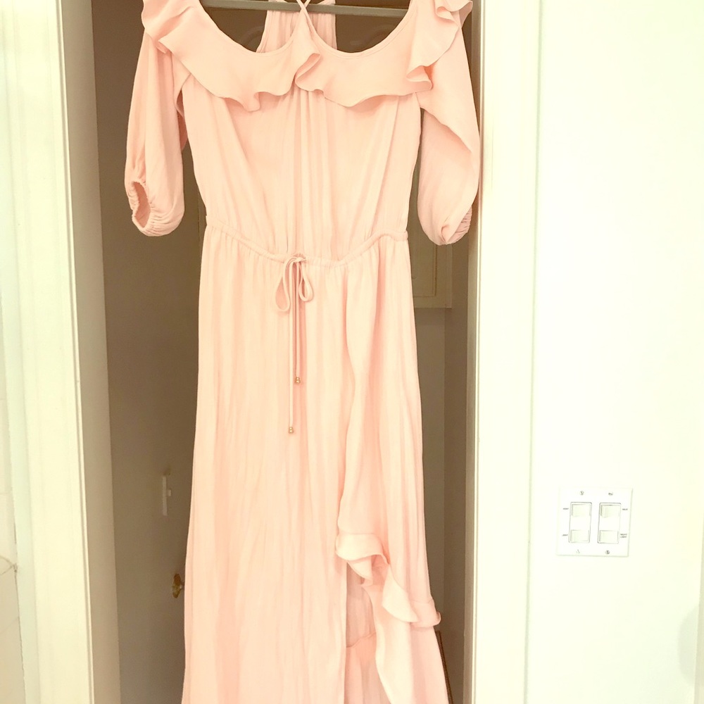 Alice And Trixie Blush colored maxi dress